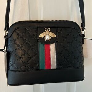 American Bee Black Crossbody bag and Wristlet Wallet